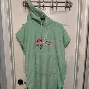 Pusheen Cat Swimsuit Cover Mint Green Ice Cream Chill One Size Fits All